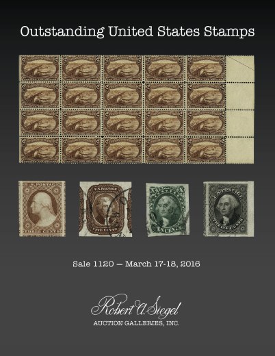 Catalog Cover Sale no. 1120 — Siegel Auction Galleries