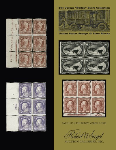 Catalog Cover Sale no. 1175 — Siegel Auction Galleries
