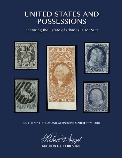 Catalog Cover Sale no. 1179 — Siegel Auction Galleries