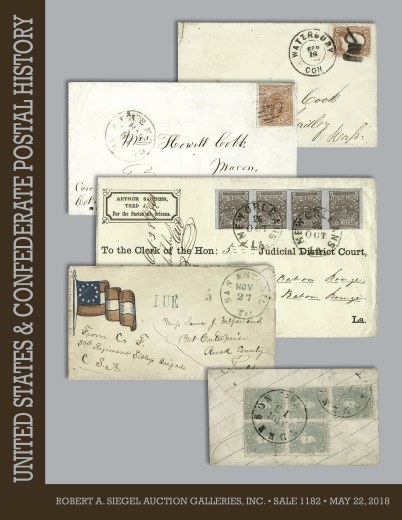 Catalog Cover Sale no. 1182 — Siegel Auction Galleries