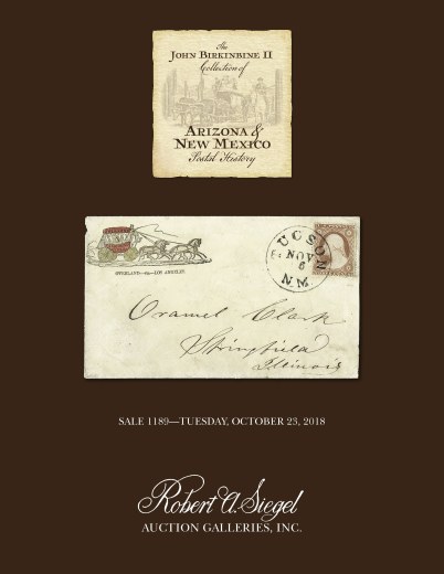 Catalog Cover Sale no. 1189 — Siegel Auction Galleries