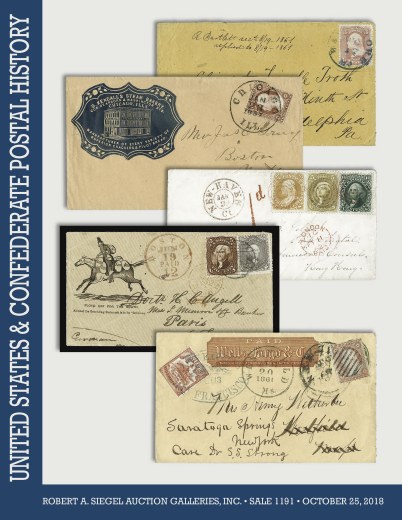 Catalog Cover Sale no. 1191 — Siegel Auction Galleries
