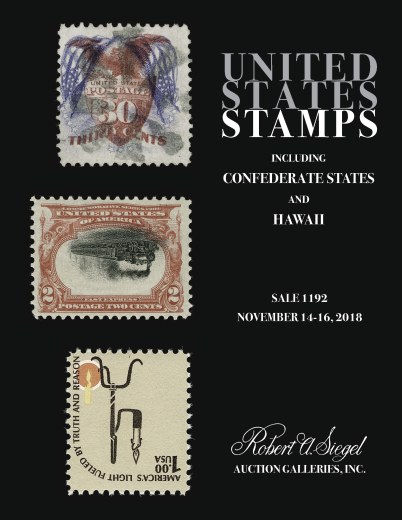 Catalog Cover Sale no. 1192 — Siegel Auction Galleries
