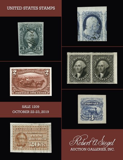 Catalog Cover Sale no. 1209 — Siegel Auction Galleries