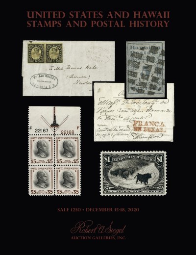 Catalog Cover Sale no. 1230 — Siegel Auction Galleries