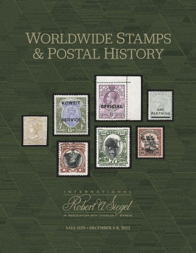 Catalog Cover Sale no. 1270 — Siegel Auction Galleries