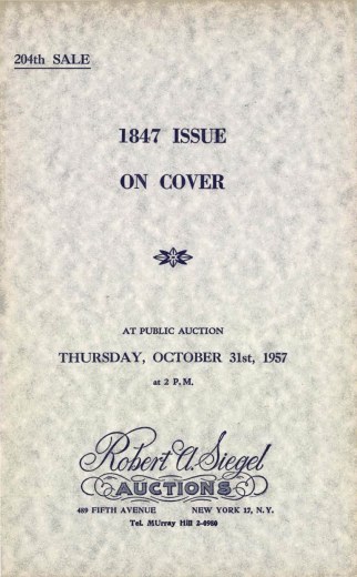 Catalog Cover Sale no. 204 — Siegel Auction Galleries