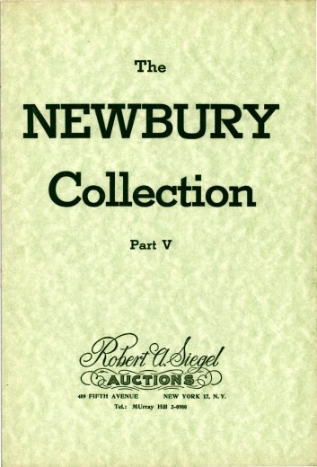Catalog Cover Sale no. 255 — Siegel Auction Galleries