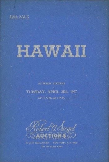 Catalog Cover Sale no. 316 — Siegel Auction Galleries