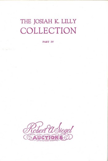 Catalog Cover Sale no. 318 — Siegel Auction Galleries