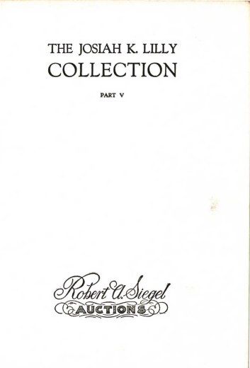 Catalog Cover Sale no. 321 — Siegel Auction Galleries