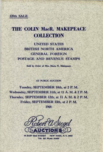 Catalog Cover Sale no. 339 — Siegel Auction Galleries