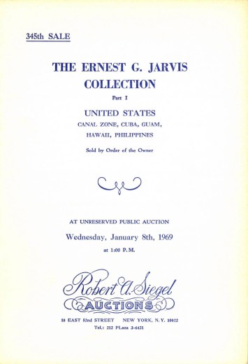 Catalog Cover Sale no. 345 — Siegel Auction Galleries