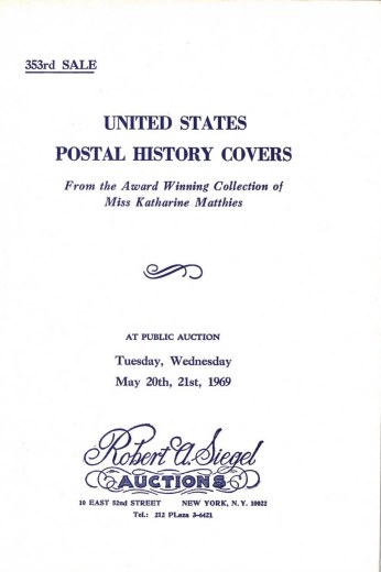 Catalog Cover Sale no. 353 — Siegel Auction Galleries