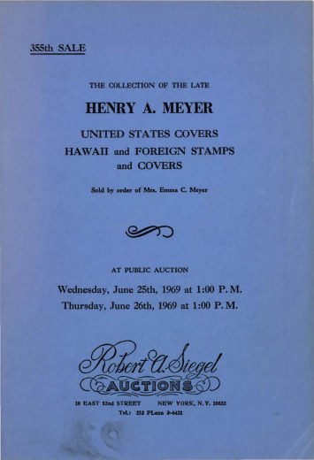 Catalog Cover Sale no. 355 — Siegel Auction Galleries