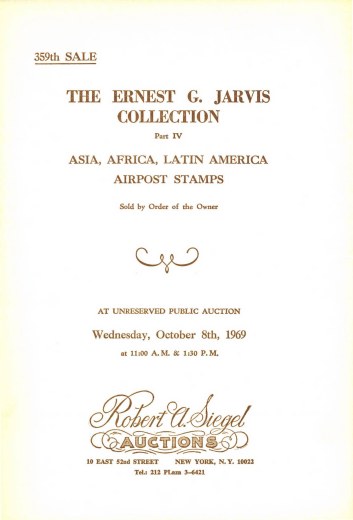 Catalog Cover Sale no. 359 — Siegel Auction Galleries