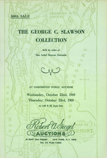 Catalog Cover Sale no. 360 — Siegel Auction Galleries