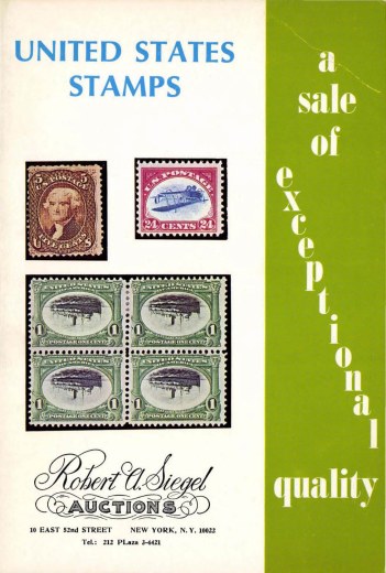 Catalog Cover Sale no. 362 — Siegel Auction Galleries