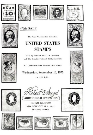 Catalog Cover Sale no. 476 — Siegel Auction Galleries