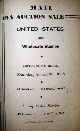 Catalog Cover Sale no. 49A — Siegel Auction Galleries