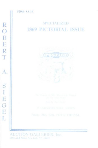 Catalog Cover Sale no. 529 — Siegel Auction Galleries