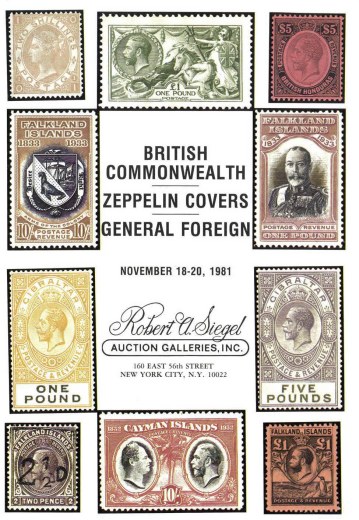 Catalog Cover Sale no. 589 — Siegel Auction Galleries