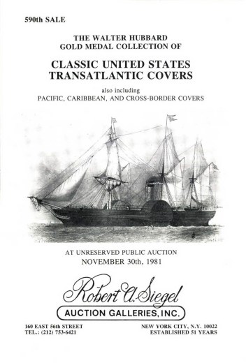 Catalog Cover Sale no. 590 — Siegel Auction Galleries
