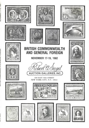 Catalog Cover Sale no. 607 — Siegel Auction Galleries
