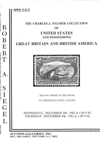 Catalog Cover Sale no. 609 — Siegel Auction Galleries