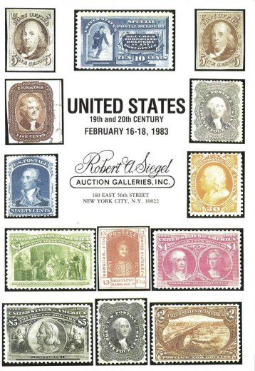 Catalog Cover Sale no. 613 — Siegel Auction Galleries