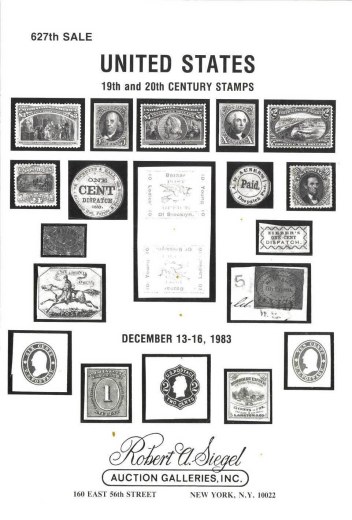 Catalog Cover Sale no. 627 — Siegel Auction Galleries