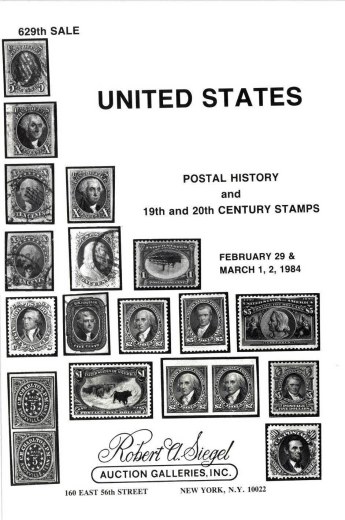 Catalog Cover Sale no. 629 — Siegel Auction Galleries