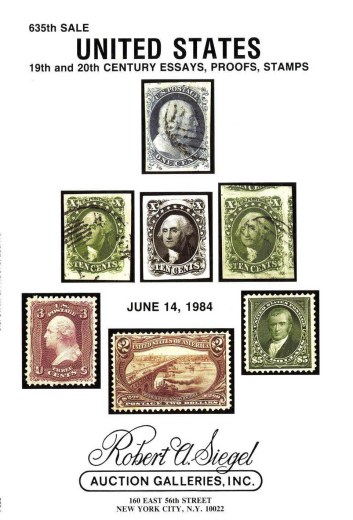 Catalog Cover Sale no. 635 — Siegel Auction Galleries