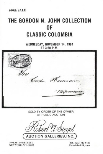 Catalog Cover Sale no. 640 — Siegel Auction Galleries