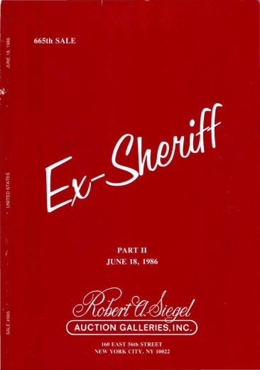 Catalog Cover Sale no. 665 — Siegel Auction Galleries