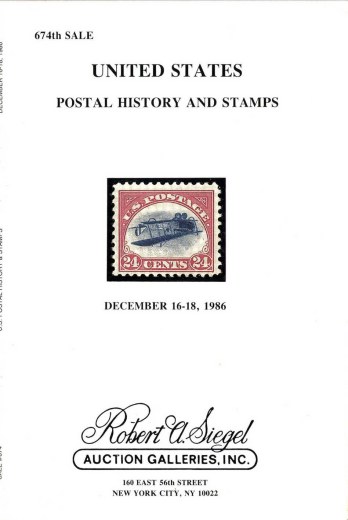 Catalog Cover Sale no. 674 — Siegel Auction Galleries