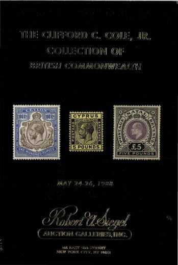 Catalog Cover Sale no. 694 — Siegel Auction Galleries