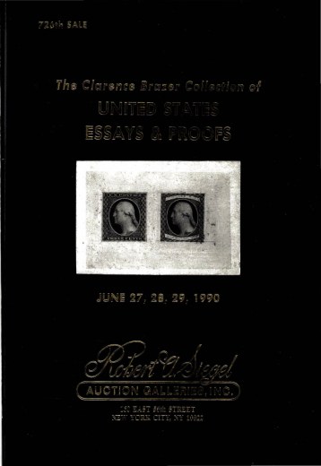 Catalog Cover Sale no. 726 — Siegel Auction Galleries