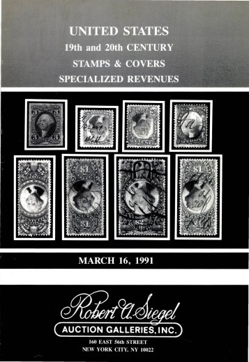 Catalog Cover Sale no. 735 — Siegel Auction Galleries