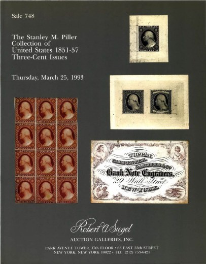 Catalog Cover Sale no. 748 — Siegel Auction Galleries