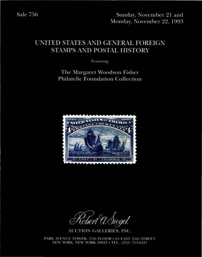 Catalog Cover Sale no. 756 — Siegel Auction Galleries