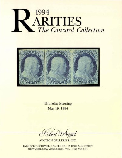 Catalog Cover Sale no. 759 — Siegel Auction Galleries