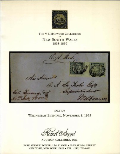 Catalog Cover Sale no. 770 — Siegel Auction Galleries