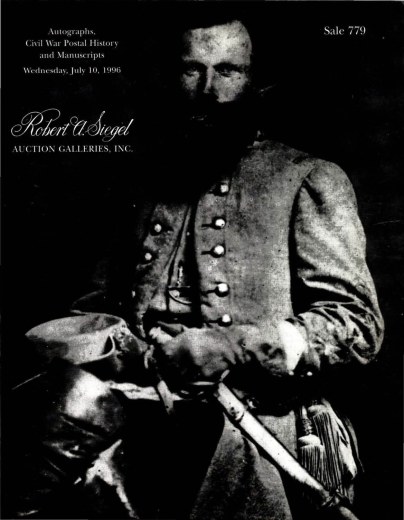 Catalog Cover Sale no. 779 — Siegel Auction Galleries