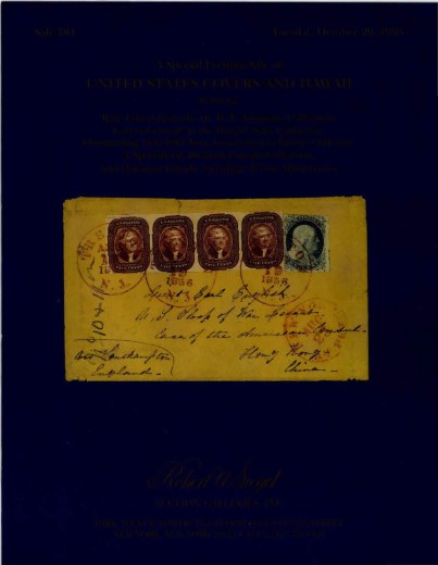 Catalog Cover Sale no. 784 — Siegel Auction Galleries
