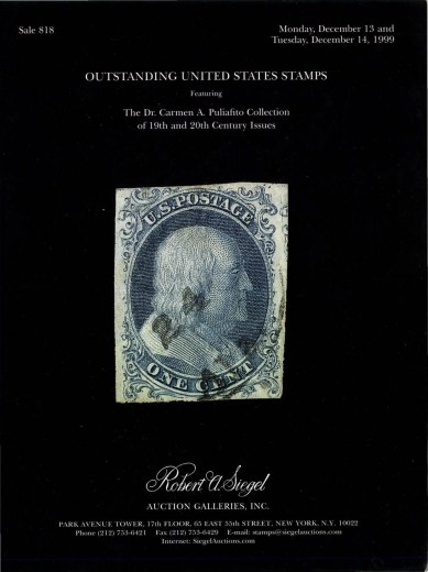 Catalog Cover Sale no. 818 — Siegel Auction Galleries
