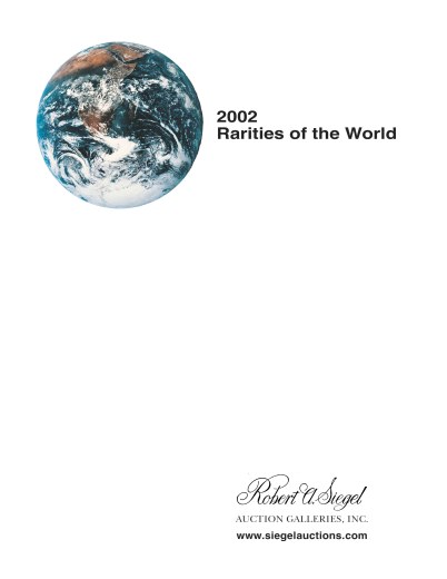 Catalog Cover Sale no. 846 — Siegel Auction Galleries