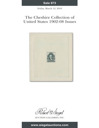 Catalog Cover Sale no. 873 — Siegel Auction Galleries