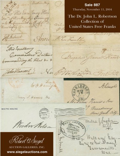 Catalog Cover Sale no. 887 — Siegel Auction Galleries