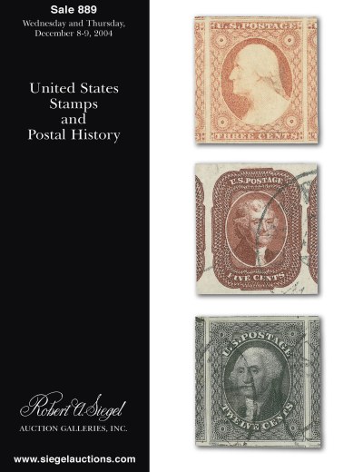Catalog Cover Sale no. 889 — Siegel Auction Galleries